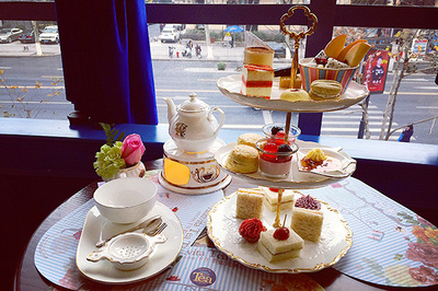 西湖银泰 英伦风情的午后，三层塔中的慢食光